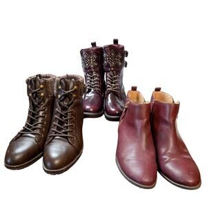 Style & Co  MIA Size 8.5 Women's Ankle Boots Lot of 3 Pairs Bulk Shoes 8 1/2